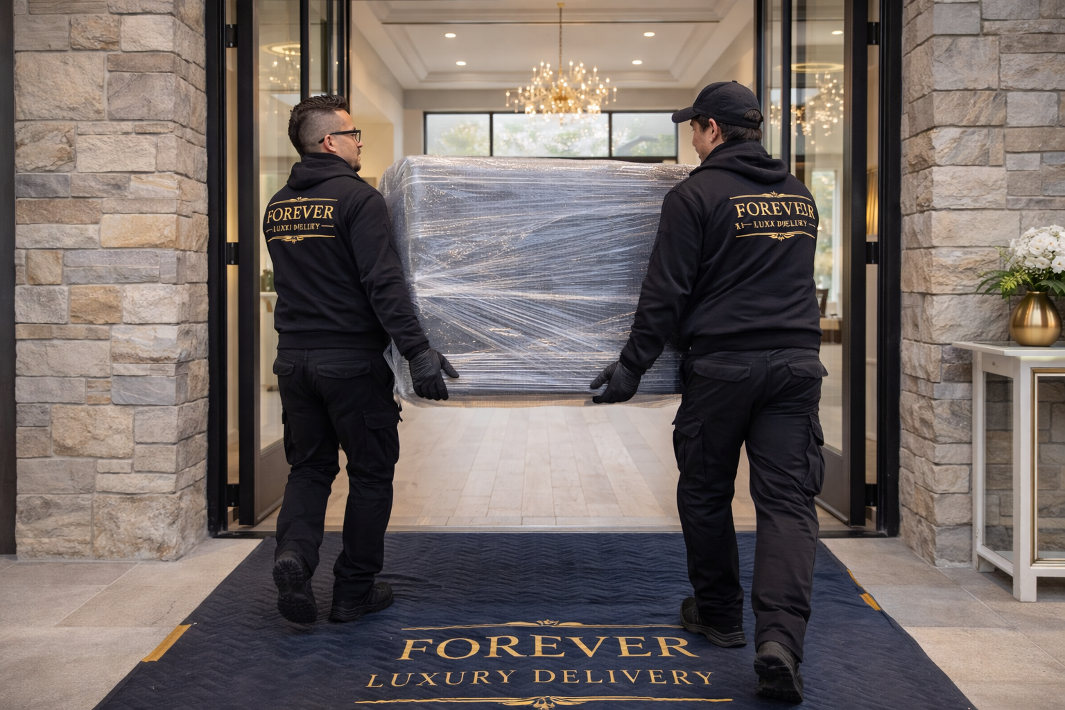 Furniture delivery article